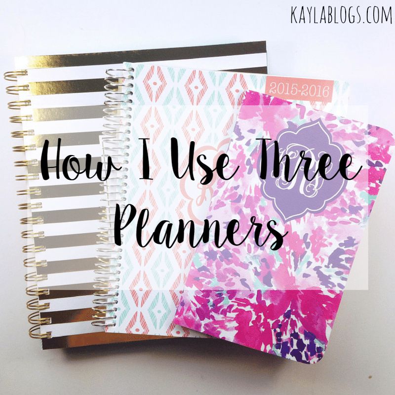 How I Use Three Planners