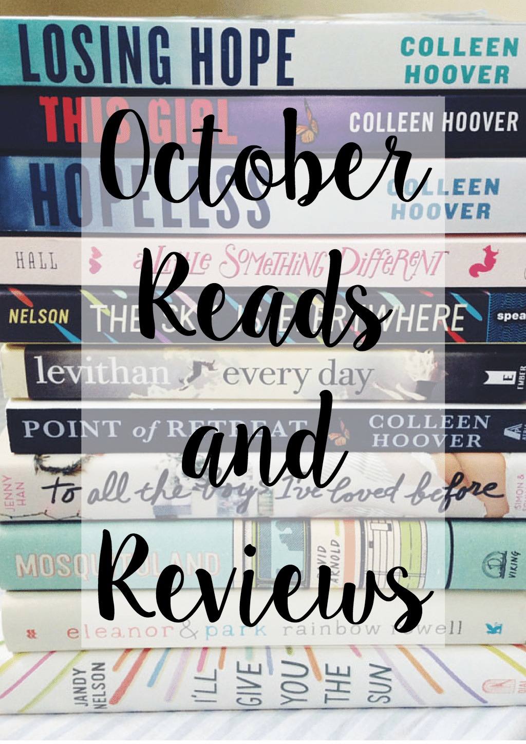 October Reads and Reviews