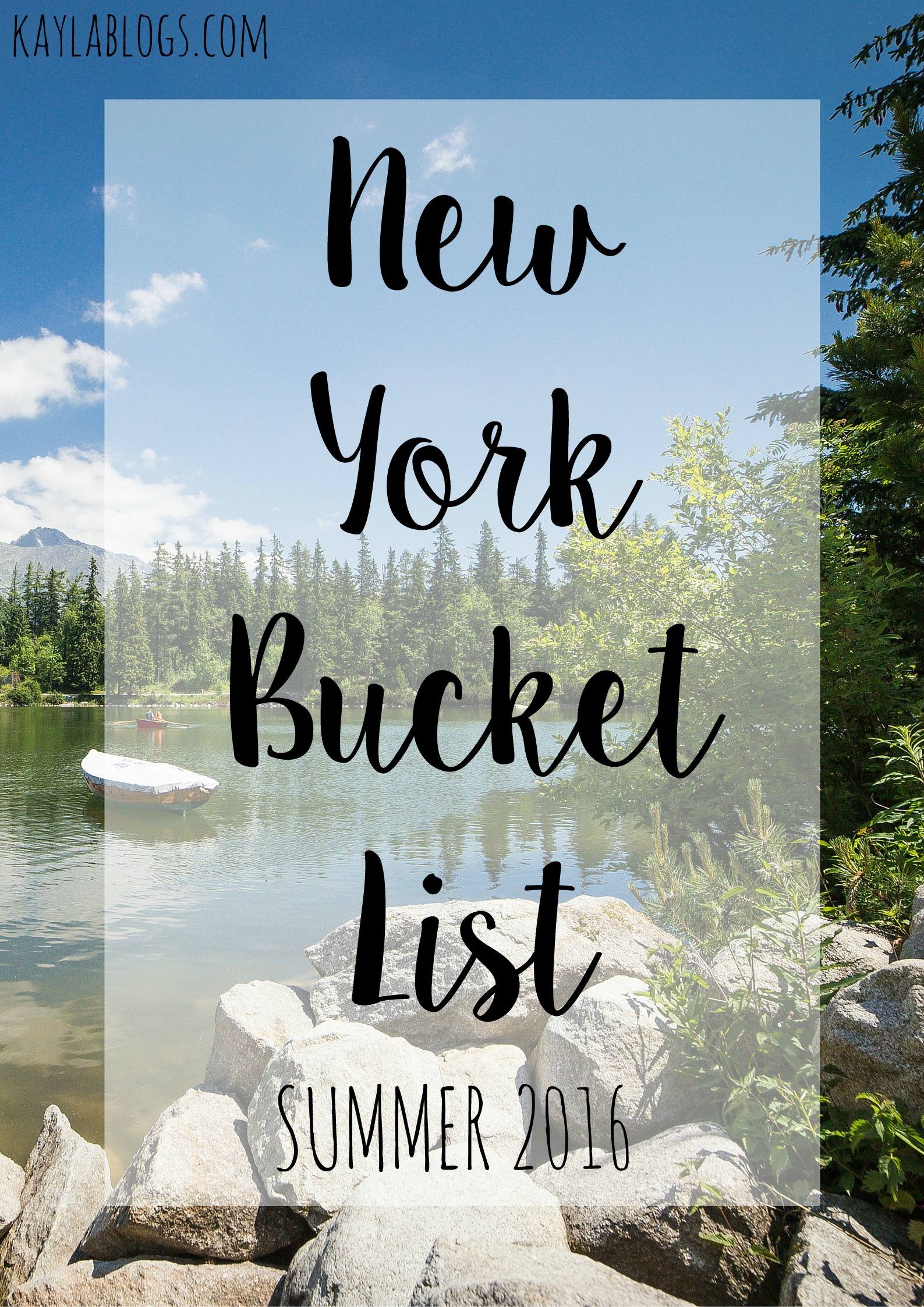 new york bucket list