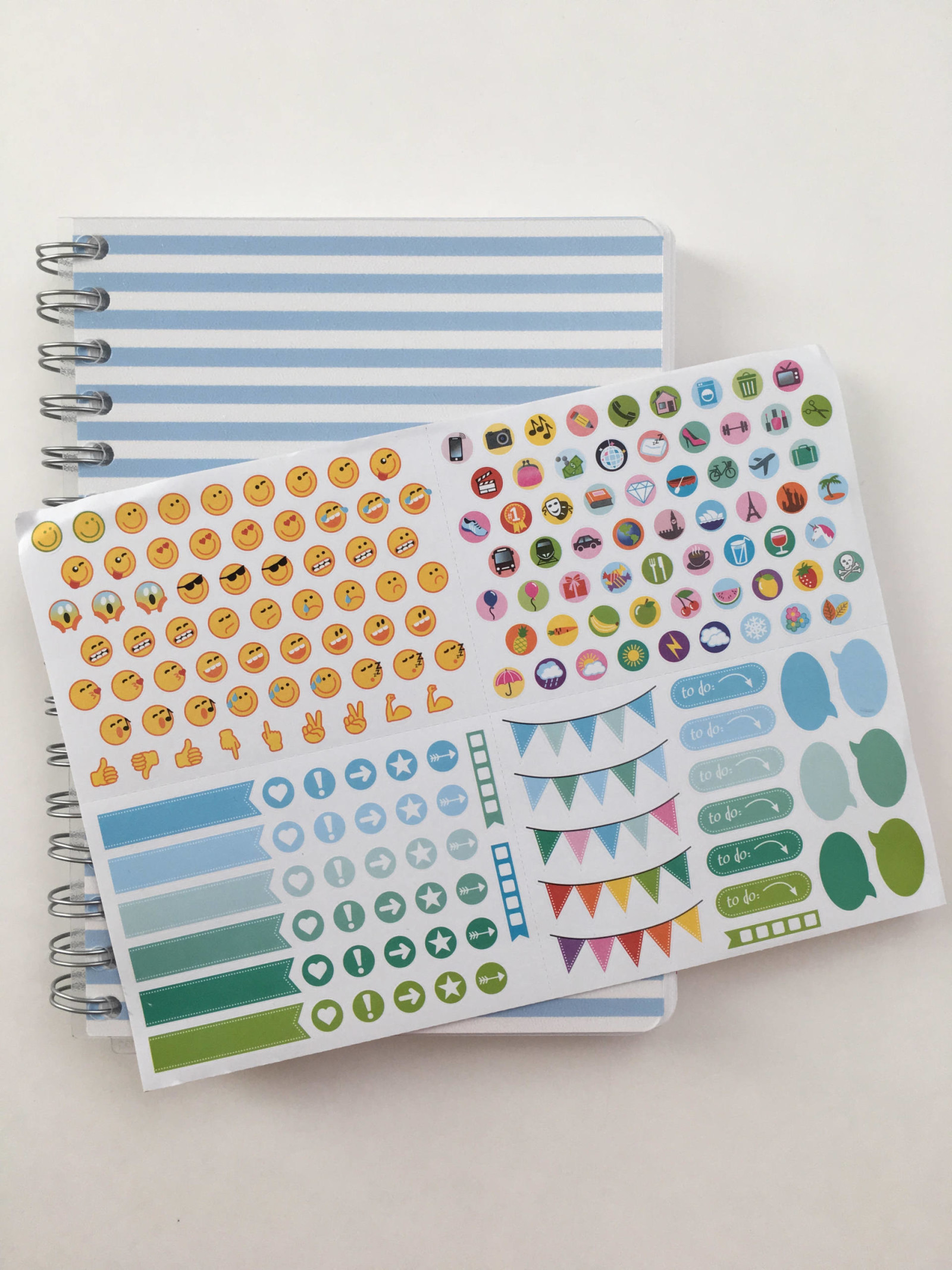 personal planner cover and stickers