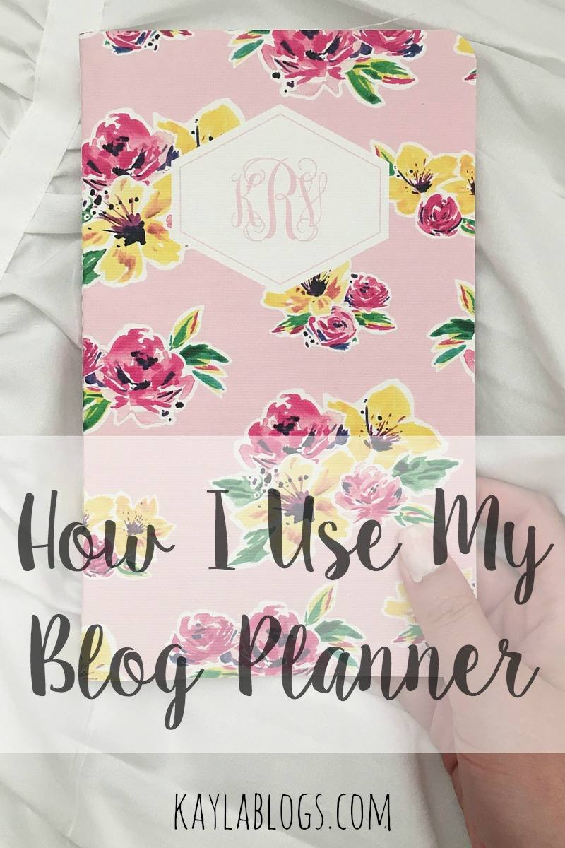 How I Use My Blog Planner