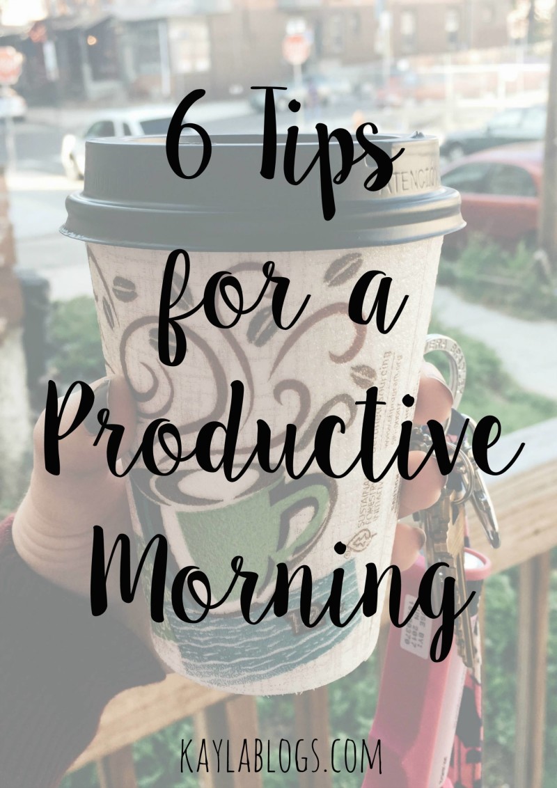 tips for a productive morning