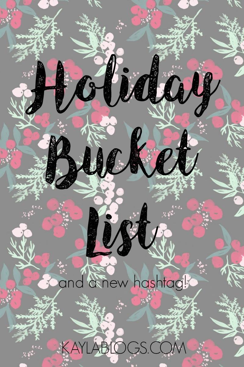 holiday bucket list