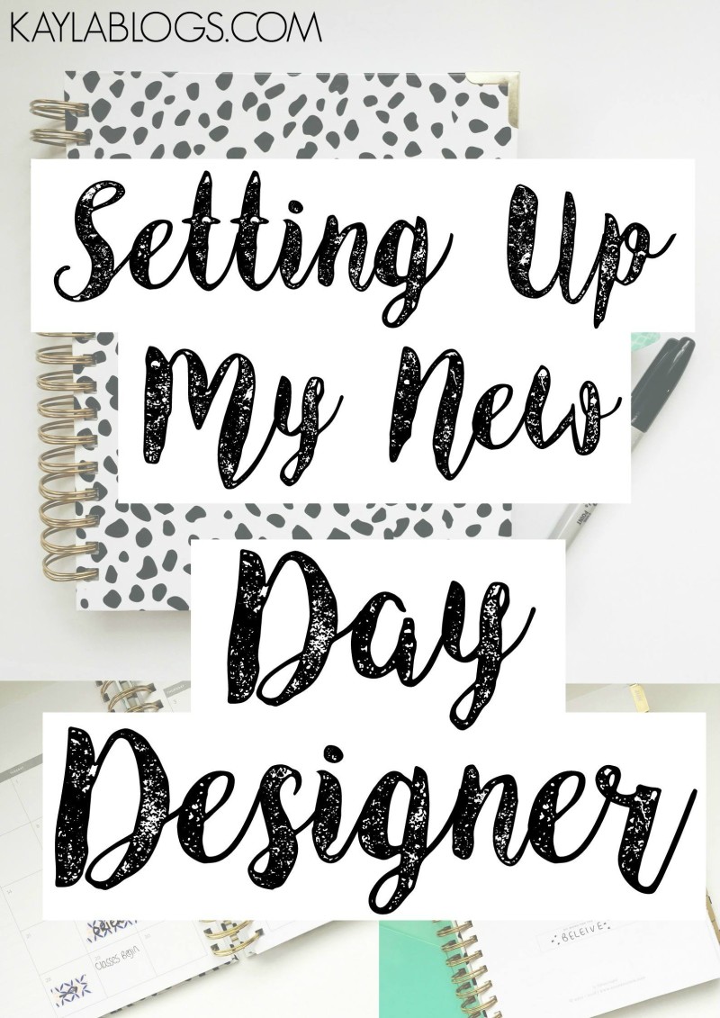 Setting Up day designer for a New Year