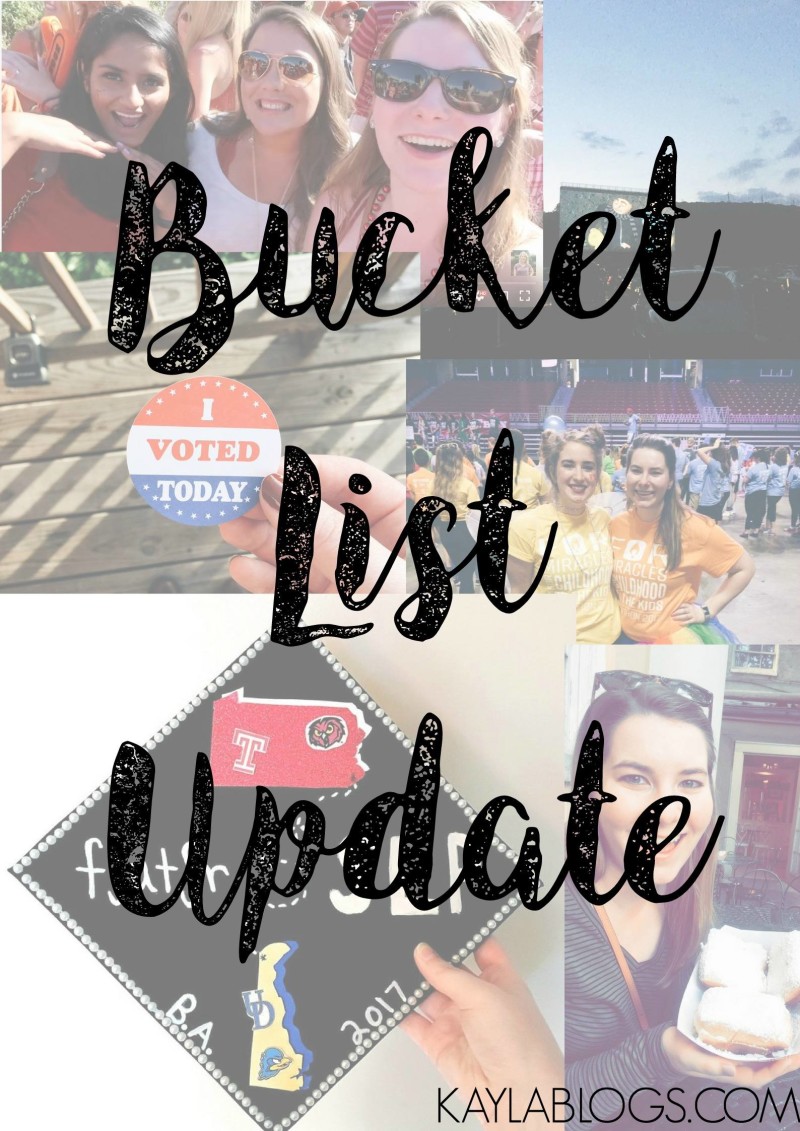 bucket list update