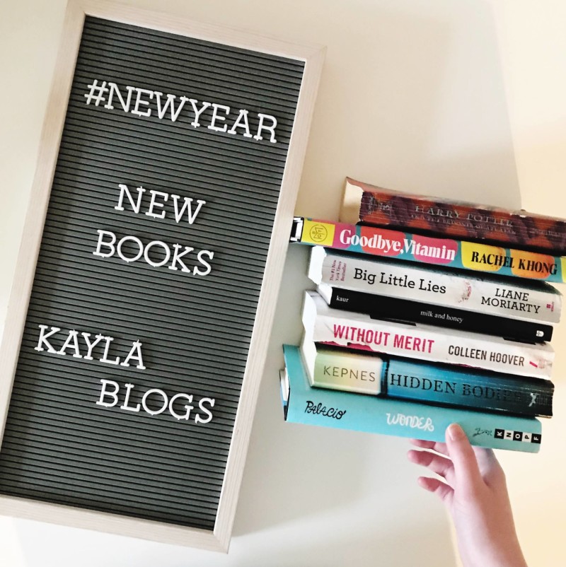 kayla blogs new year new books