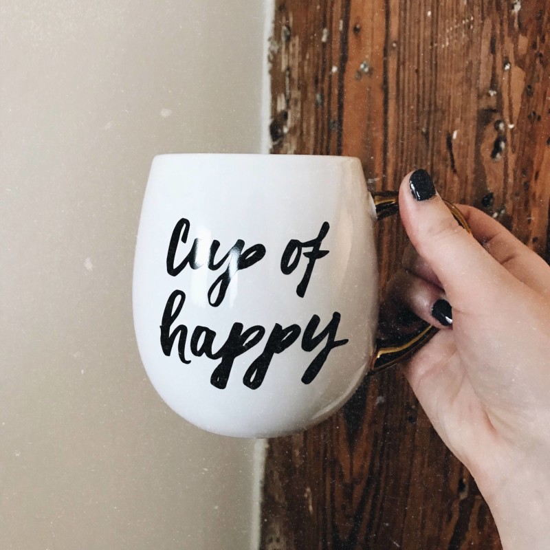 cup of happy mug
