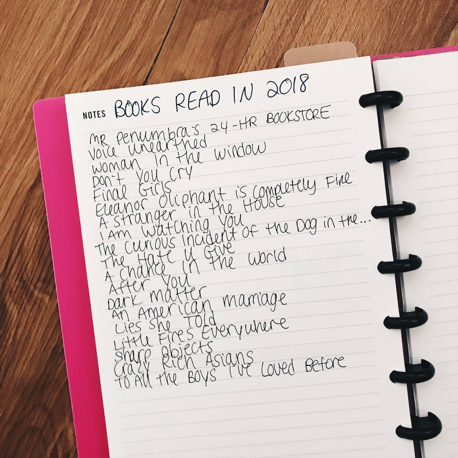 book list planner
