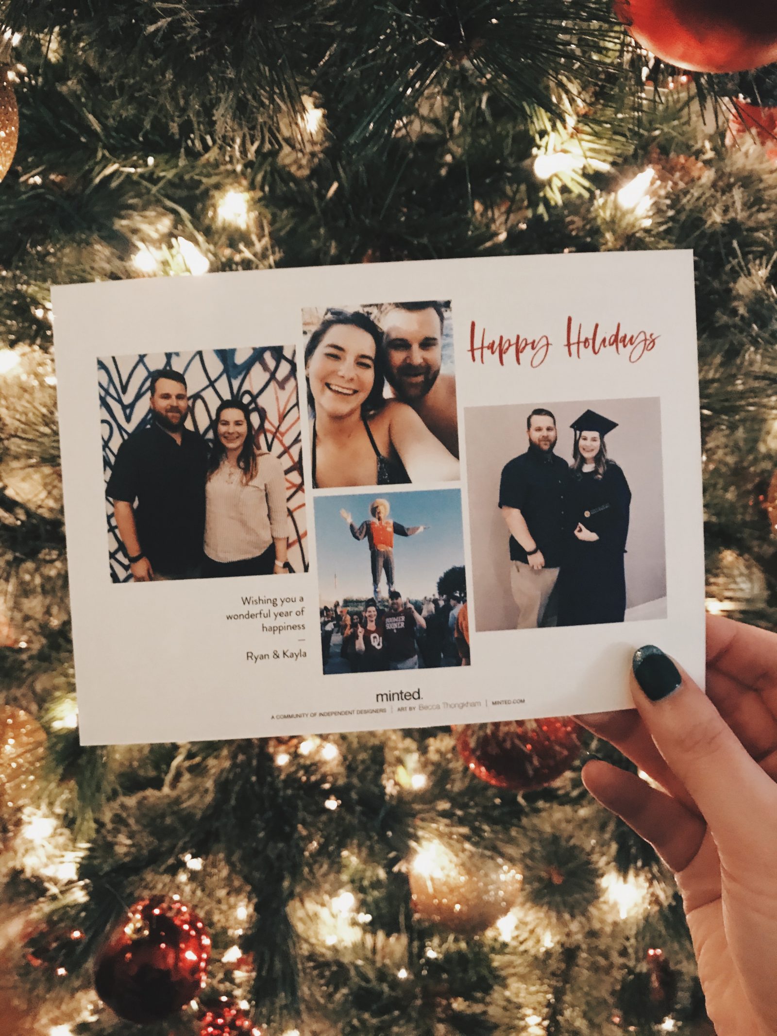 year in review christmas card